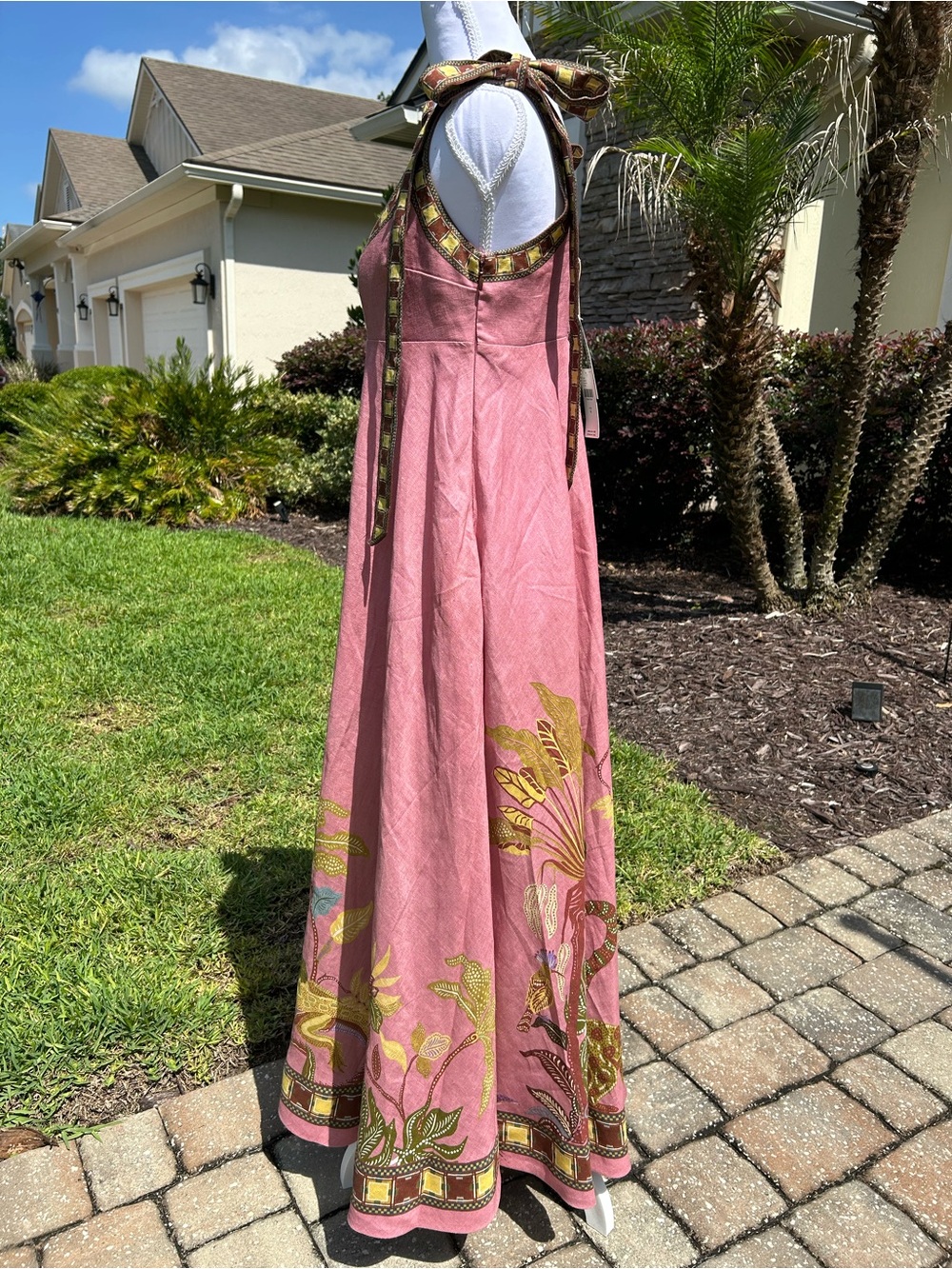 NWT🌷Alemais Zuri Linen Ballet Midi Sundress - Picture 8 of 16